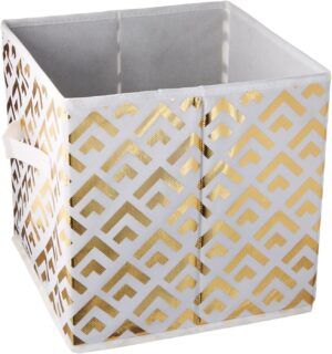 DII Non Woven Metallic Diamond Storage Bin