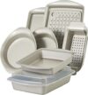 Rachael Ray Nonstick Bakeware Set, 10 Piece, Silver