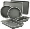 Ayesha Nonstick Bakeware Set – 6 Piece Silver