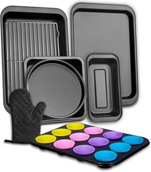 EKRHORBY Nonstick Bakeware Set, 9 Pieces