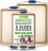 NutriChef Nonstick Bakeware Set With Silicone Handles