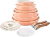 YIIFEEO Nonstick Cookware Set – 13 PCS, Detachable Handle