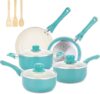M MELENTA Nonstick Pots And Pans Set, 11pcs