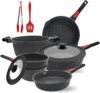 AIKENBBKK Nonstick Pots And Pans Set, Detachable Handle
