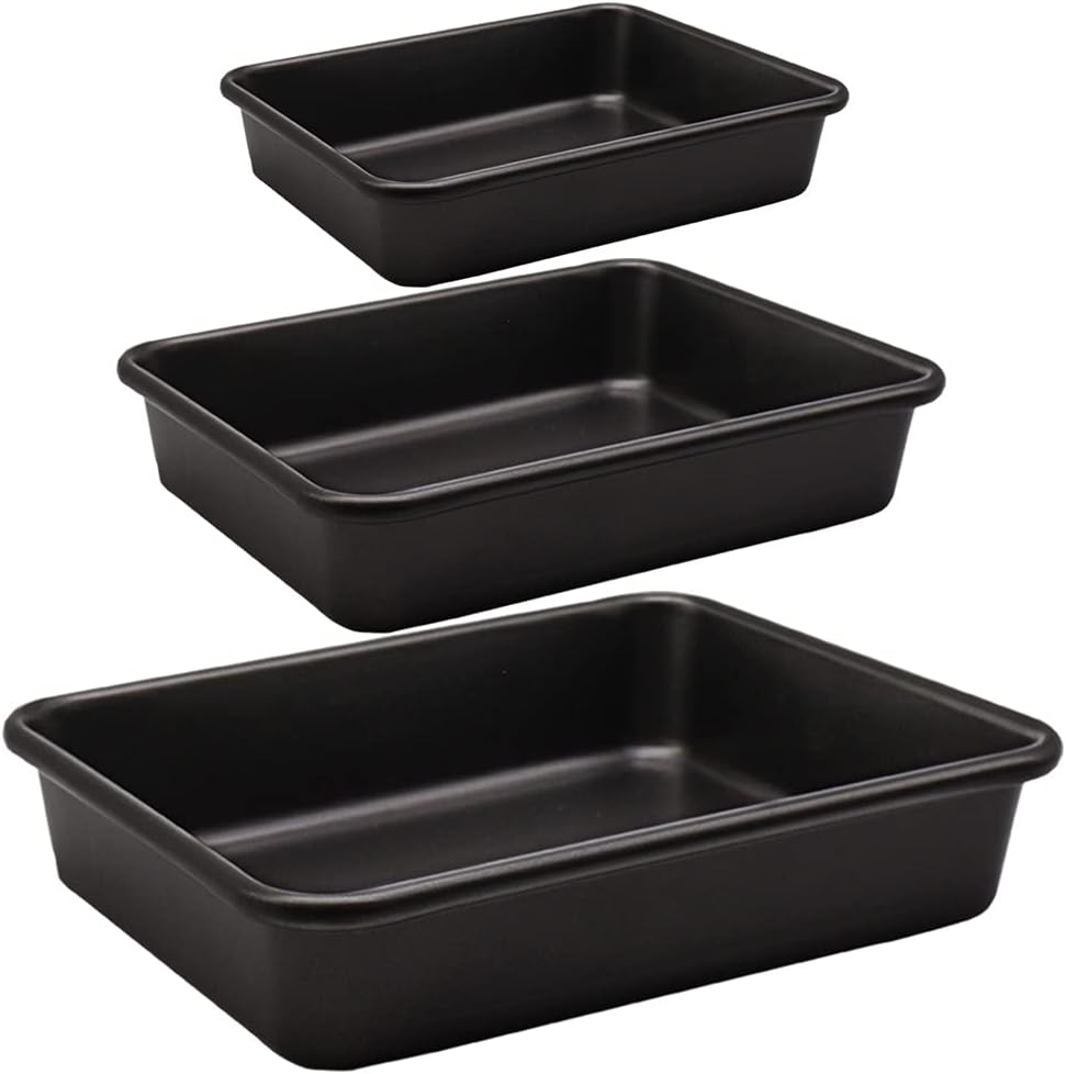 Kazozobi Nonstick Roasting Pan Set, 3-Pack