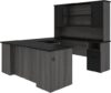 Bestar Norma Executive Desk With Hutch, 71W