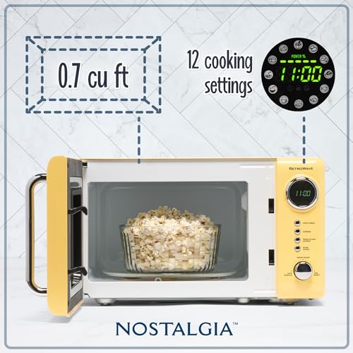 Nostalgia Retro Compact Countertop Microwave NRMO7YW6A - Image 2