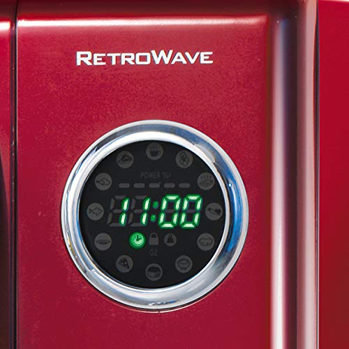 Nostalgia Retro Microwave Oven, Metallic Red, RMO4RR - Image 3