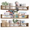 Fixwal Nursery Book Shelves, Solid Wood, Brown