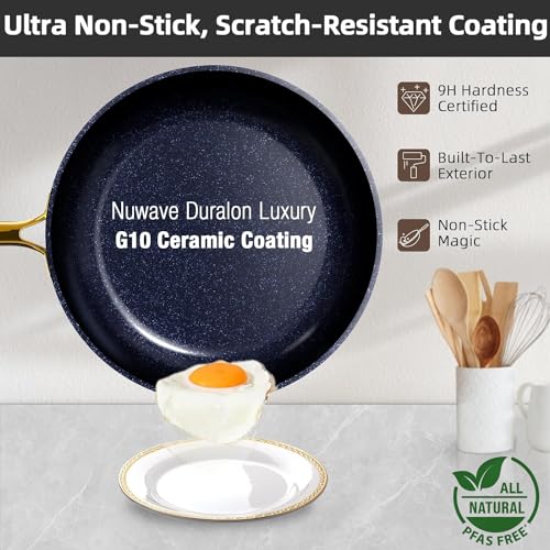 Nuwave Lux LE 13-Pc Diamond Infused Cookware Set - Image 2