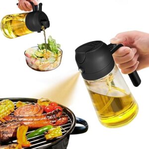 YARRAMATE Oil Sprayer For Cooking, 2 In 1 Olive Oil Dispenser