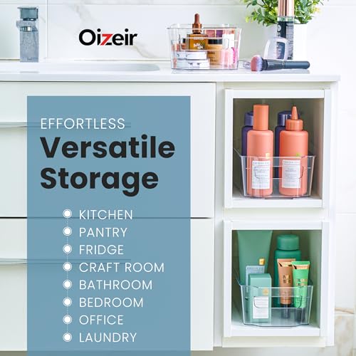 Oizeir Clear Plastic Fridge Organizer Bins - Image 5