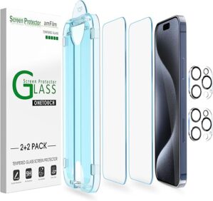 amFilm OneTouch iPhone 15 Pro Max Screen Protector