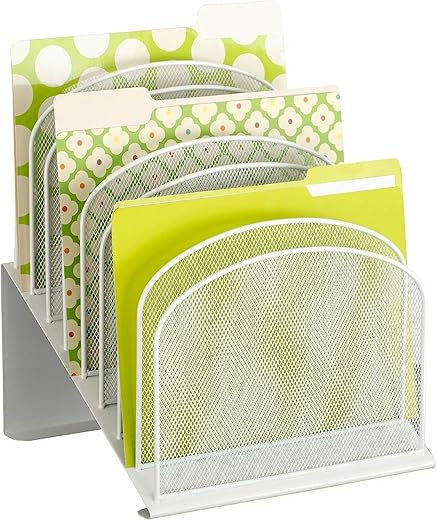 Safco Onyx Mesh 8-Tier Desktop Organizer