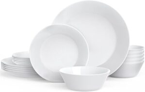 MEKY Opal 18-Piece Break Resistant Dinnerware Set