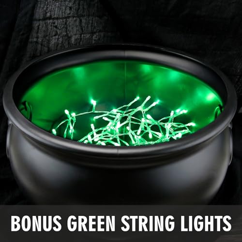 ORIENTAL CHERRY Large Witches Cauldron With Lights - Image 4