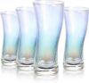 Joeyan Origami Style Ribbed Glass Tumbler