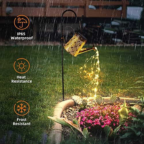 Otdair Solar Watering Can With Lights Decor - Image 3