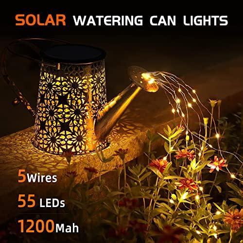 Otdair Solar Watering Can With Lights Decor - Image 2