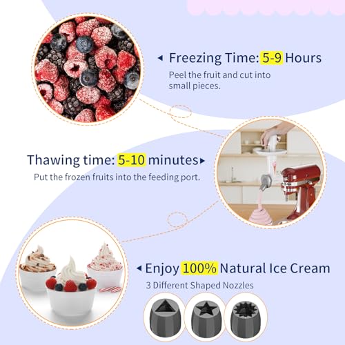 OTOmitra Frozen Fruit Dessert Maker Attachment - Image 3