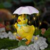 MININOVA Outdoor Decor Garden Duck Statue With Solar Light