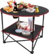 Grovind Outdoor Foldable Picnic Table With Cup Holders