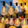 HslyT Outdoor LED Patio String Lights 100FT