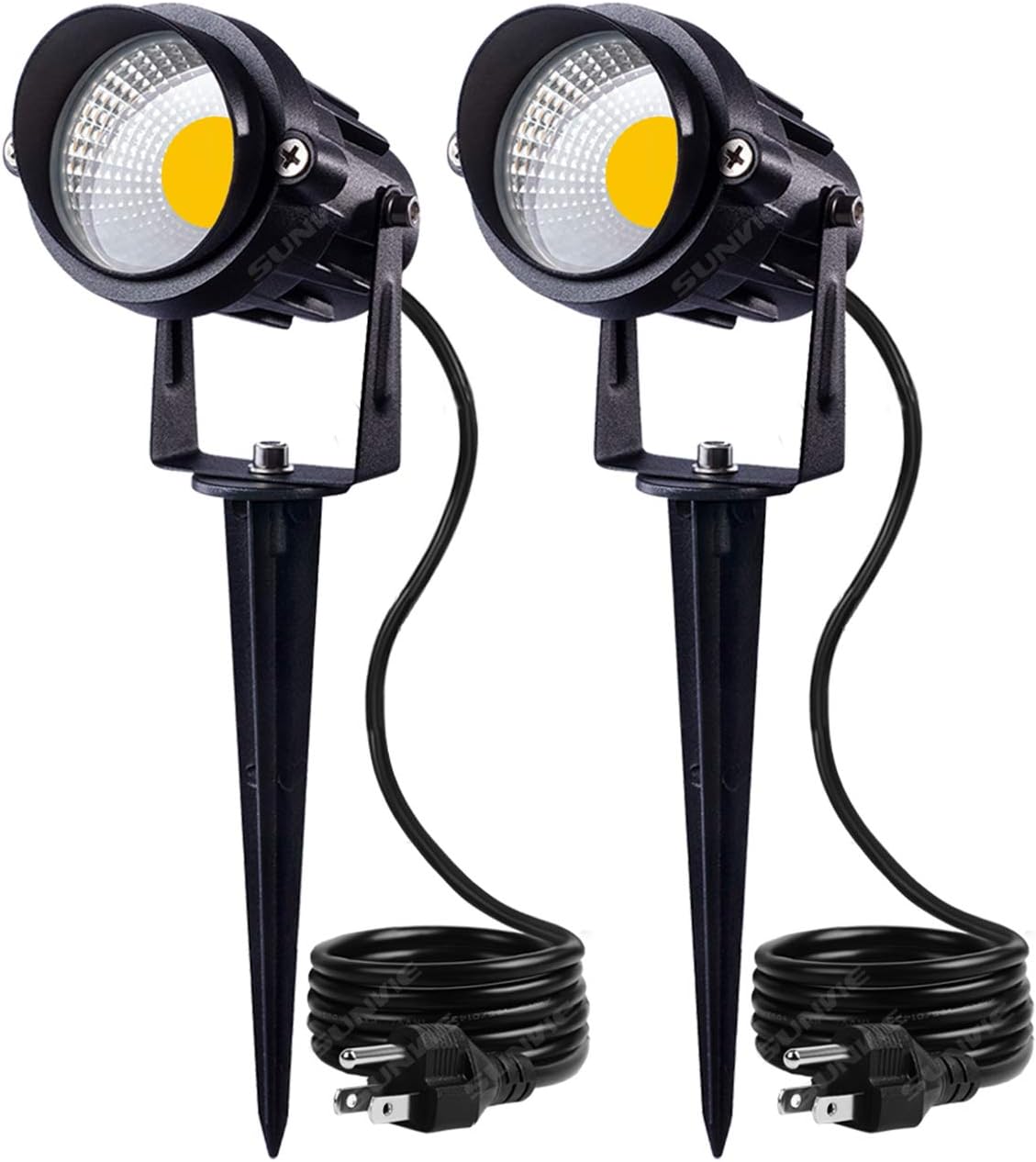 SUNVIE Outdoor LED Spotlights Waterproof 12W 3000K