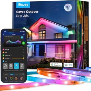 Govee Outdoor LED Strip Lights, 98.4ft Smart