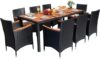 Devoko Outdoor Patio Dining Set, 9 Pieces Wicker