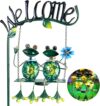 HONGLAND Outdoor Solar Frog Swing Decor Stake