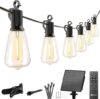 Brightown Outdoor Solar String Lights, 58FT, ST38 LED
