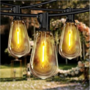 DAYBETTER Outdoor String Lights 100FT Waterproof