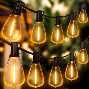 Ollny Outdoor String Lights 120FT ST38 Bulbs