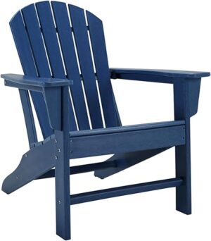Signature Design by Ashley Outdoor Sundown Treasure Adirondack Chair, Blue