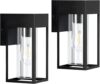DAKAFUL Outdoor Wall Light Fixture, Modern Lantern