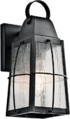 Kichler Outdoor Wall Light, Textured Black, 49552BKT