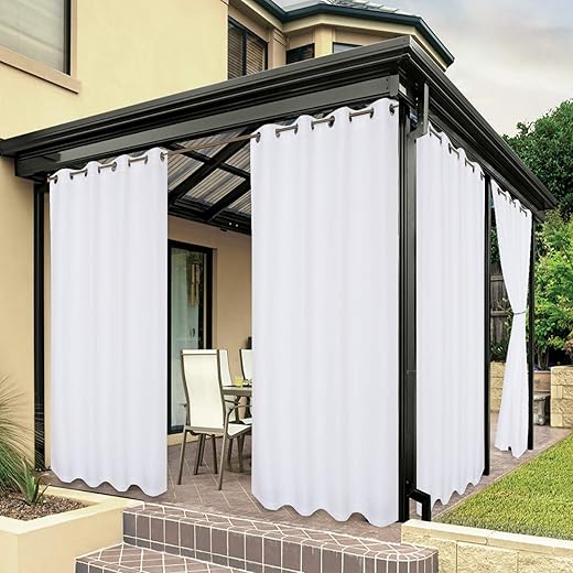 Outdoor Waterproof Privacy Curtains, 54W x 84L