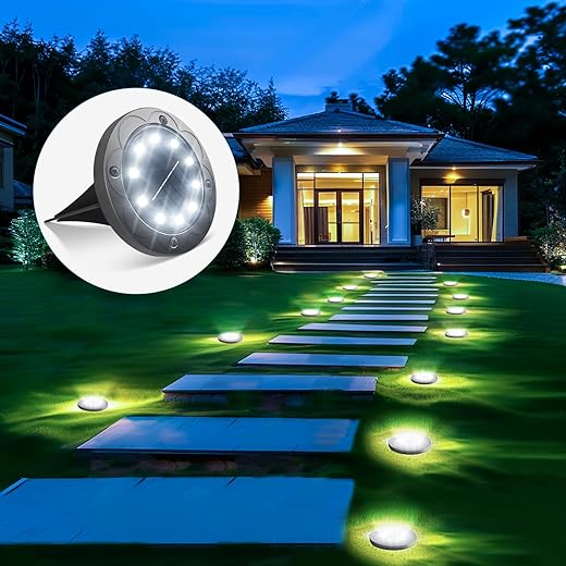 Brightown Outdoor Waterproof Solar LED Lights, 12 Pack