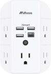 Mifaso Outlet Extender Surge Protector USB Charger