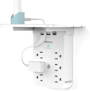 Mifaso Outlet Extender With Surge Protector
