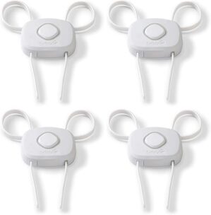 Safety 1st OutSmart™ Flex Lock, White, 4 Pack