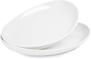 Sweese Oval Porcelain Serving Platters, 14.5 Inch, Set Of 2