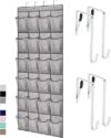 Gorilla Grip Over Door Shoe Organizer, 24 Pockets