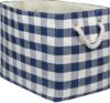 DII Oversize Woven Paper Storage Basket, Navy