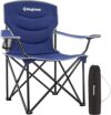 KingCamp Oversized Folding Camping Chair, Blue