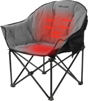 REALEAD Oversized Heated Camping Chair With Heating