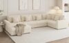 smilesun Oversized U Shaped Convertible Sleeper Sofa