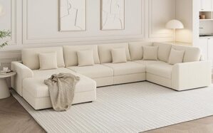 smilesun Oversized U Shaped Convertible Sleeper Sofa