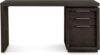 Modus Furniture Oxford Single Pedestal Desk, Basalt Grey